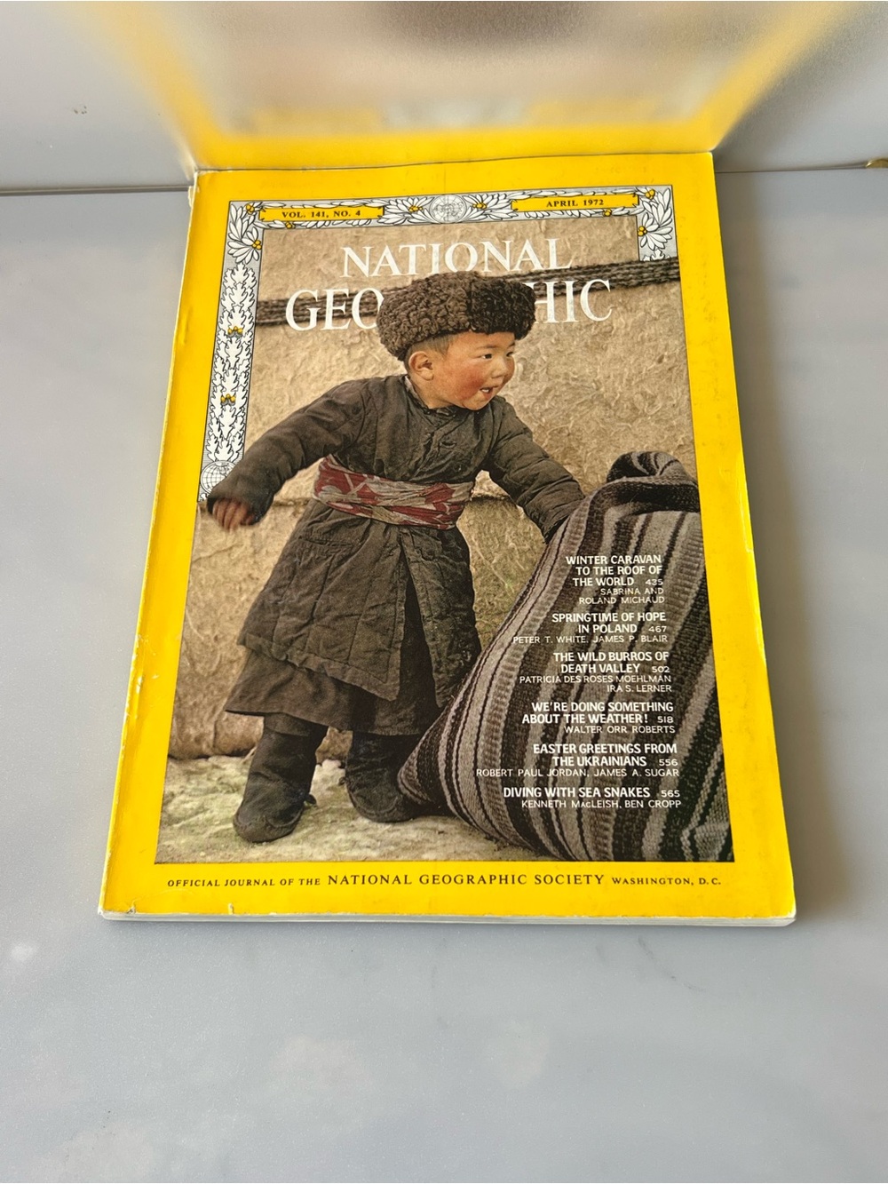 April 1972 issue of National Geographic magazine